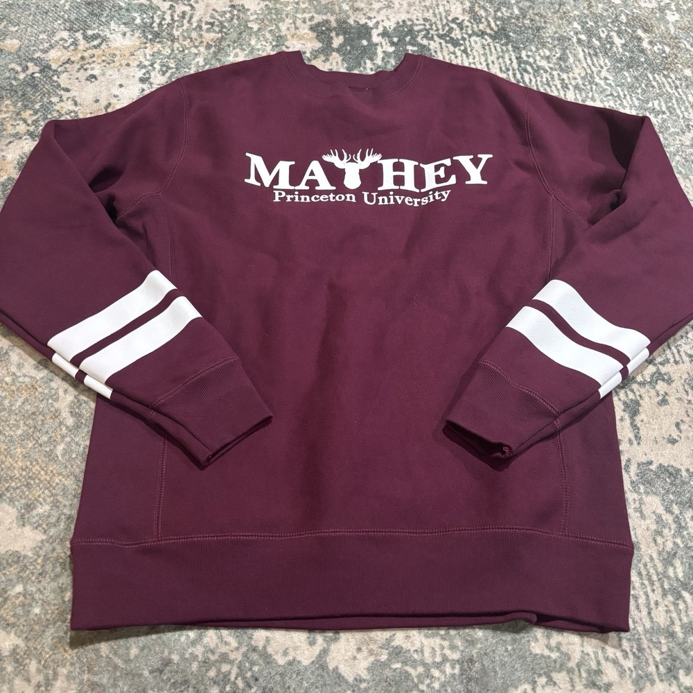 Rare Hillflint Princeton University Mathey College Sweatshirt Maroon Men's M